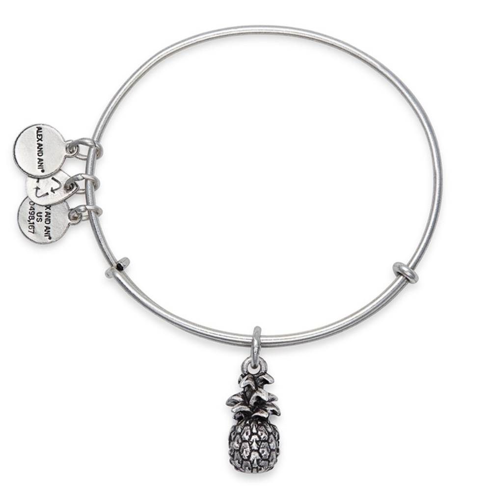 🍍 Alex and Ani Pineapple Charm Bangle 🍍